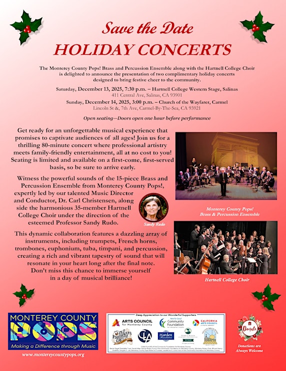 Monterey County Pops! Holiday Concert