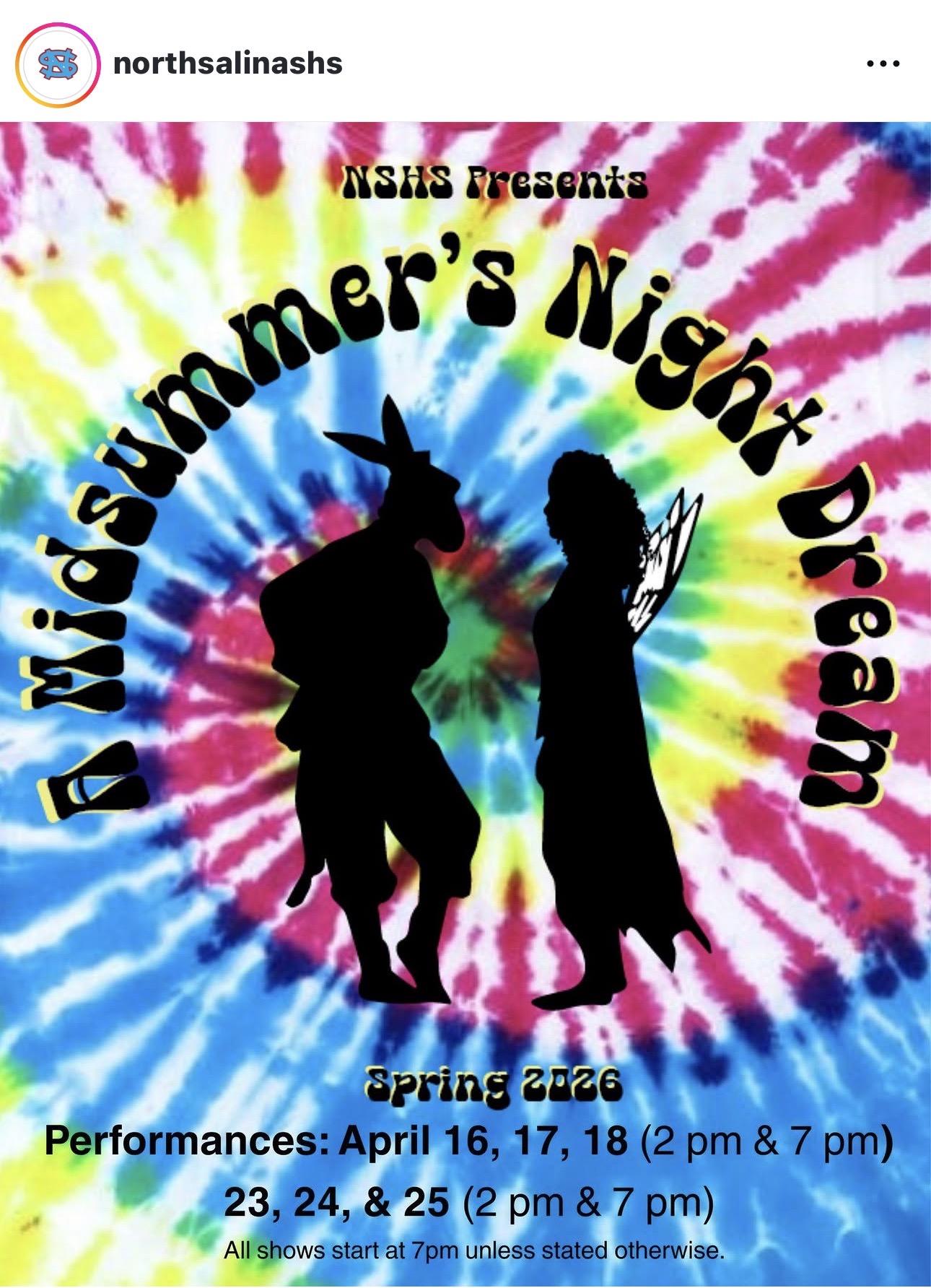 Join North Salinas High School April 16,17,18 from at 2pm and 7pm and then April 23, 24, and 25 at 2pm and 7pm. 