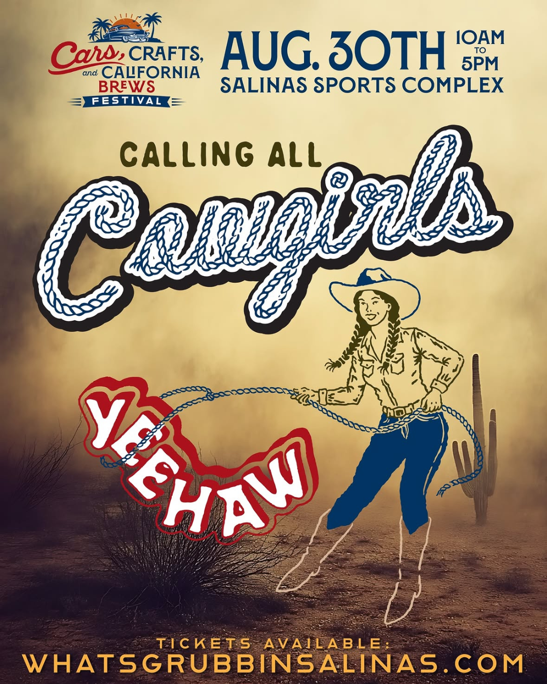Join us august 30th for cars, crafts, and California brews festival at the Salinas Sports Complex