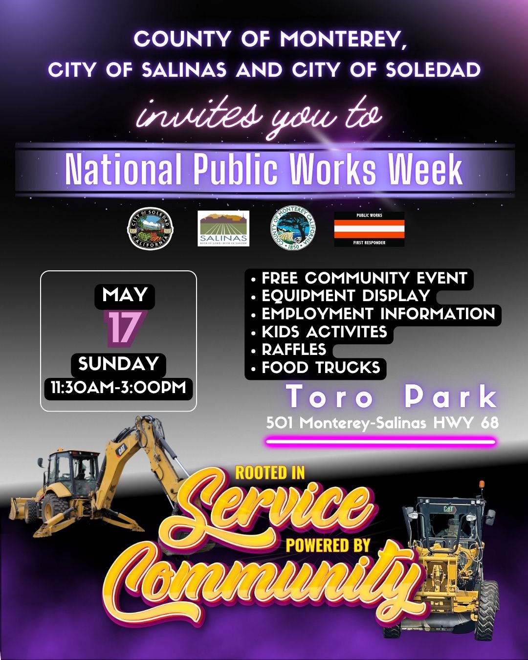 Join us for National Public Works Week on May 17, 2026.