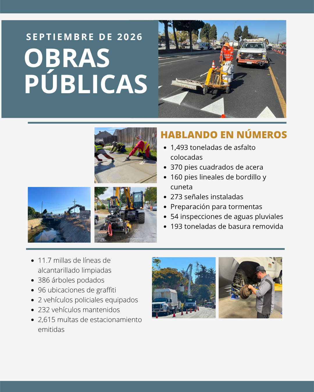 estadisticas sobre obras publicas con imagenes
