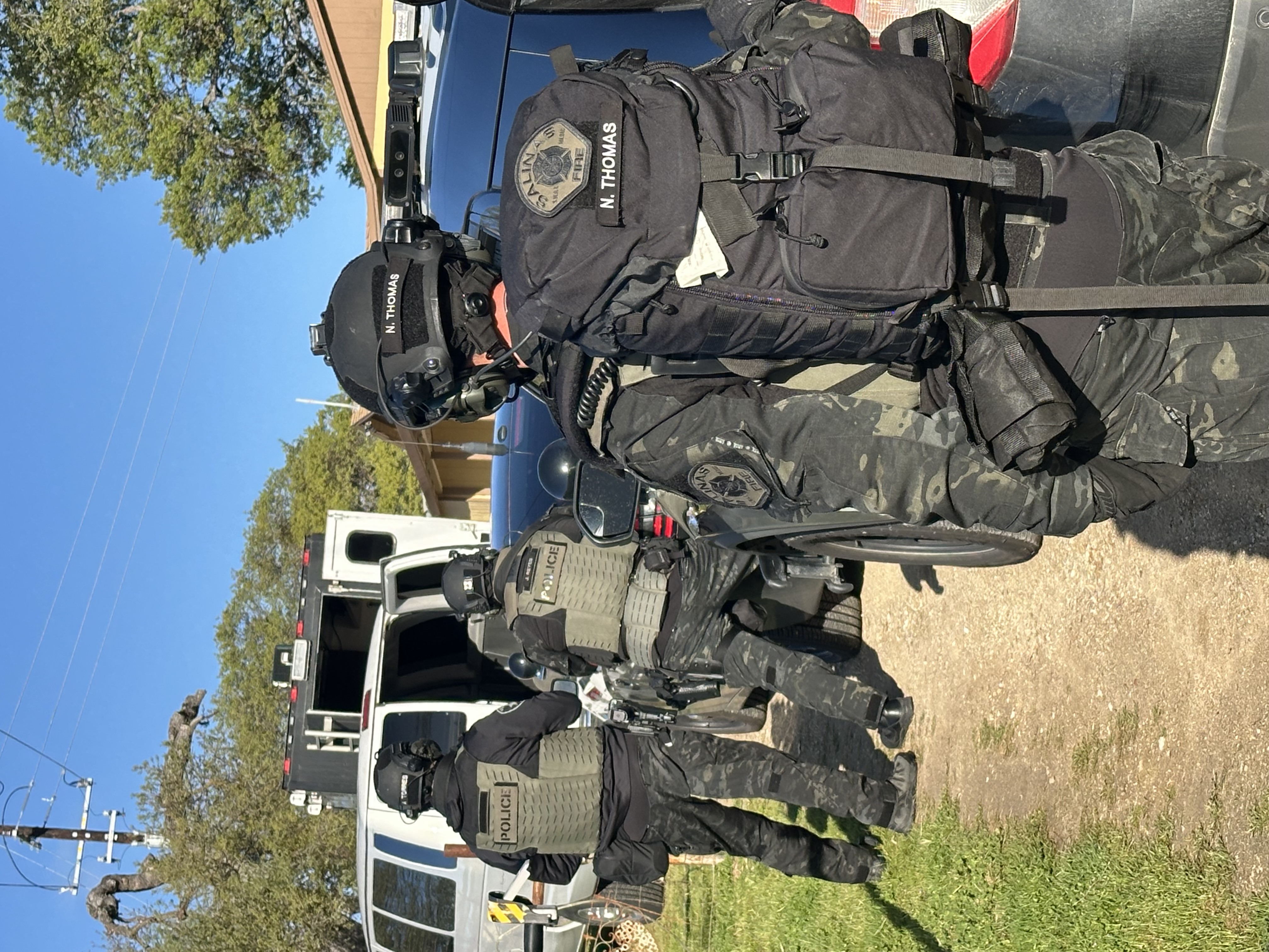 Nick Thomas and Swat Team Training