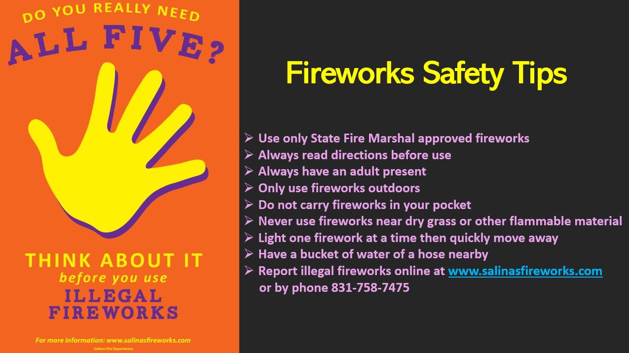 Fireworks Safety Tips