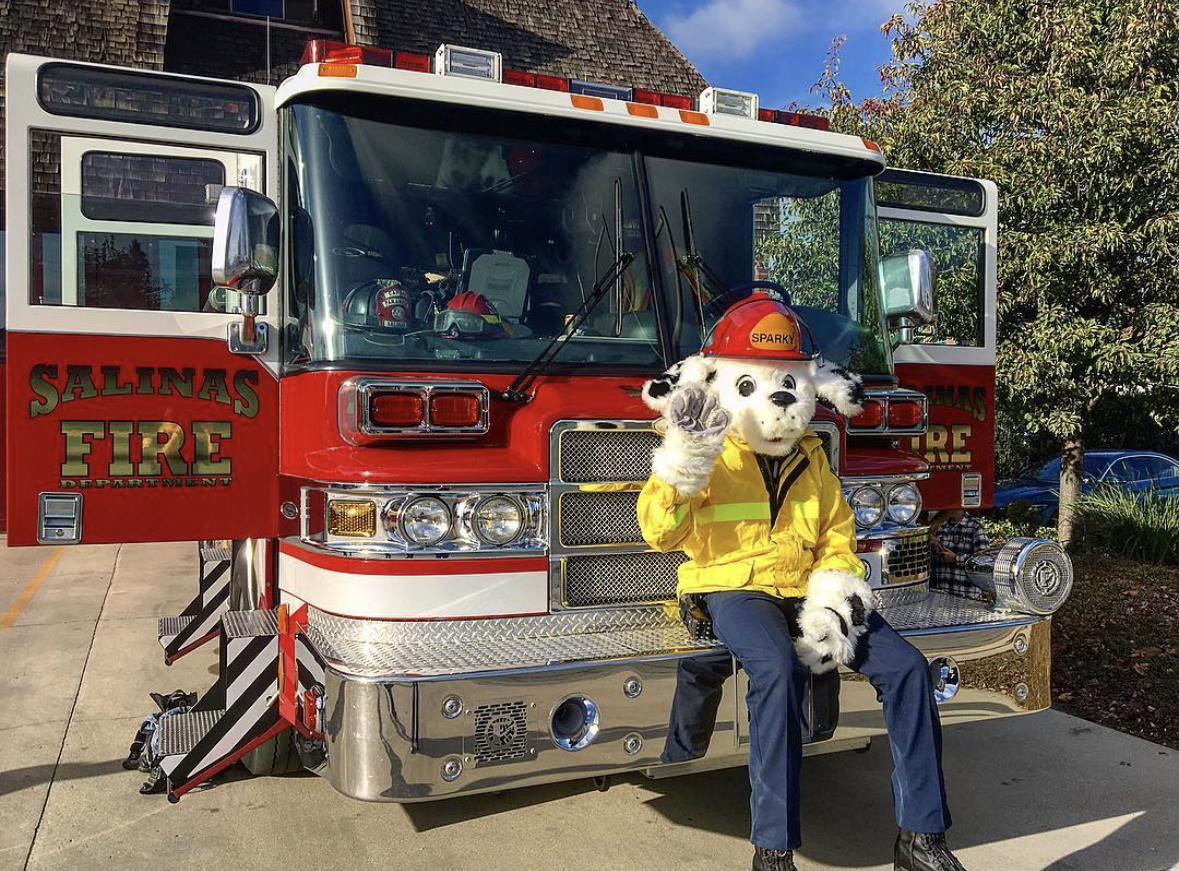 Sparky on Engine 