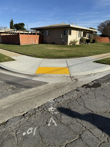 ADA Ramp that was constructed on Tapadero through the 2024 Sidewalk Repair Project