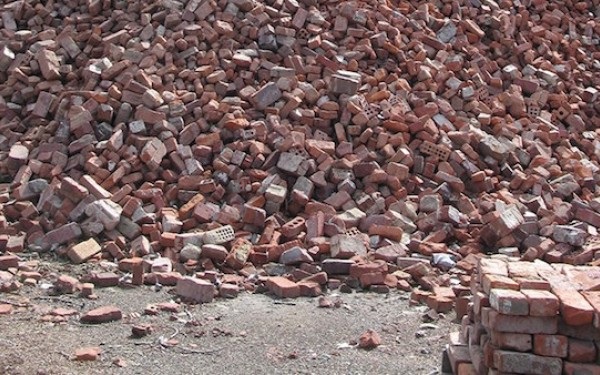 Pile of bricks