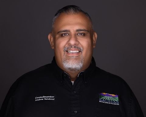 Headshot of District 5 Council member Andrew Sandoval. 
