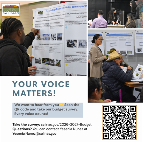 Take the online survey for your feedback on the 2026-2027 budget.