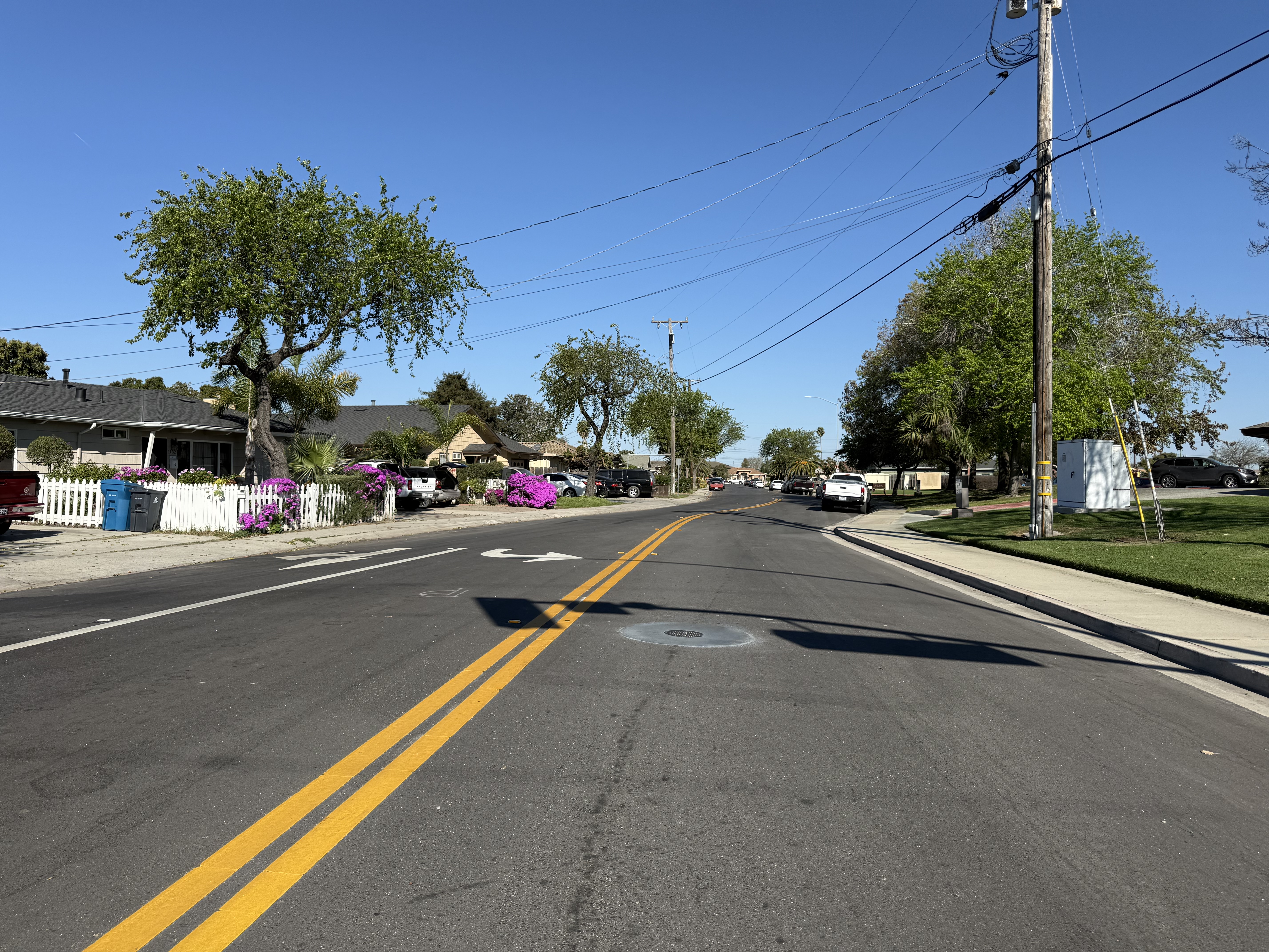 Bardin way After Pavement Treatment and restriping.